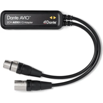 Dante AVIO AES3 2x2 адаптер для подключения к аудиосети Dante, 2 вх./2 вых. AES3 AUDINATE ADP-AES3-AU-2X2