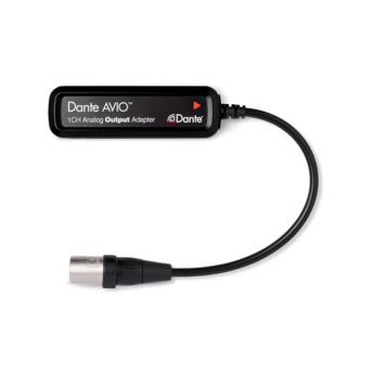 Dante AVIO Analog Output 0x1 адаптер для подключения к аудиосети Dante, 1 аналоговый линейный выход AUDINATE ADP-DAO-AU-0X1