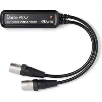 Dante AVIO Analog Output 0x2 адаптер для подключения к аудиосети Dante, 2 аналоговых линейных выхода AUDINATE ADP-DAO-AU-0X2