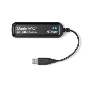 Dante AVIO USB 2x2 адаптер для подключения к аудиосети Dante, 2 вх./2 вых. канала, USB-Ethernet AUDINATE ADP-USB-AU-2X2