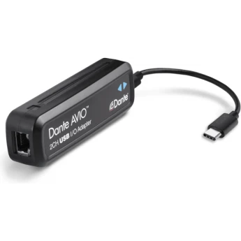 Dante AVIO USB-C 2x2 адаптер для подключения к аудиосети Dante, 2 вх./2 вых. канала, USB-C - Ethernet AUDINATE ADP-USBC-AU-2X2